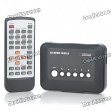 Mini 1080P Full HD Media Player w/ HDMI/USB/SD/YPrPb/AV - Black Mini 1080P Full HD Media Player w/ HDMI/USB/SD/YPrPb/AV - Black