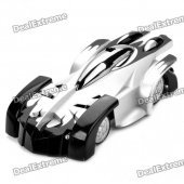Iphone/Ipod Touch/Ipad Controlled USB Rechargeable RC 2-CH Wall Climbing Race Car - Silver + Black