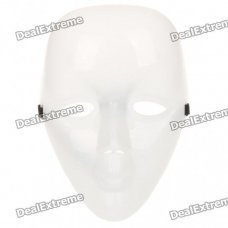 DIY Blank White Mask for Halloween Party Cosplay