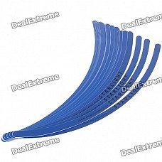 Car Wheel Rims Decorative Stickers - Blue (28-Piece)