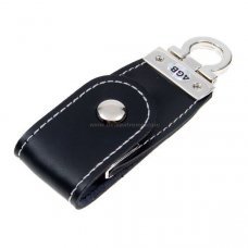 4GB USB Flash Drive Leather Key Ring