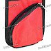 Universal Car Seat Chair Side Multi Pockets Storage Bag - Black + Red