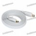 1080P HDMI V1.4 Male to Male Gold Plated Plug Flat Connection Cable - White (1.5M-Length) 1080P HDMI V1.4 Male to Male Gold Plated Plug Flat Connection Cable - White (1.5M-Length)