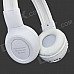 BS-862 Bluetooth V3.0 Headband Headphone w/ Microphone / FM / TF - White