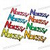 No Kiss Car Sticker - Color Assorted
