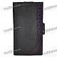 Protective PU Leather Case w/ Screen Protector & Cleaning Cloth for Ipod Touch 4 - Black