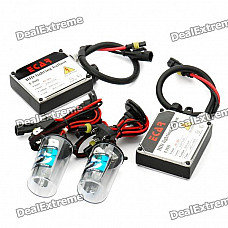 ECAR H4 35W 3400-Lumen 8000K Xenon HID White Headlamps for Car (Pair/8~32V)