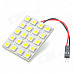 3.6W 20-SMD 5050 LED 240LM 3000-3500K Warm White Light Emitter for Car