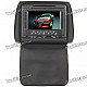 Car Headrest 7" LCD DVD Media Player with FM/AV-Out/SD - Black (DC 12V)