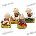 Three Hairs Farming Display Figure Toy - Colorful (4pcs/set)