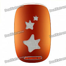 Cool Rechargeable Plastic Speaker with TF Slot - Orange + White