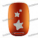 Cool Rechargeable Plastic Speaker with TF Slot - Orange + White