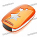 Cool Rechargeable Plastic Speaker with TF Slot - Orange + White