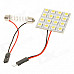 Adjustable 31~44mm 3W 6500K 192-Lumen 16-5050 SMD LED White Light Bulb (DC 12V)