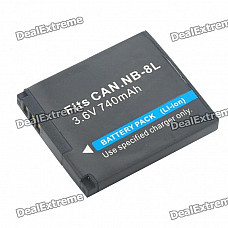 Replacement NB-8L 3.6V "740mAh' Battery Pack for Canon PowerShot A3100/A3000 IS