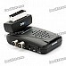 DVB-T TV022 Mini Digital Terrestrial Receiver with SD/MS/MMC Slot - Black