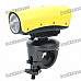 RD32 720P 5MP Wide Angle Waterproof Action Video Camera with 8-LED White Light/AV Out/TF - Yellow