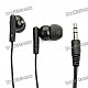 Trendy Mini Stereo Earphone - Black