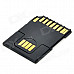 Multifunctional TF Card to SD Card Adapter & USB Pendrive - Black