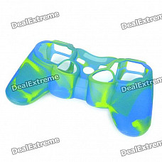 Protective Silicone Case for PS2/PS3 Controller - Blue + Green