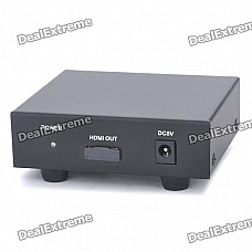 1080P Component YPbPr Video Audio AV to HDMI Converter (165MHz)