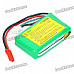 Replacement 7.4V 10C 800mAh Li-Poly Battery Pack for R/C Helicopter