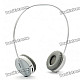 Rapoo H3070 2.4GHz Wireless Stereo Headset Headphone with Microphone & Volume Control - Grey