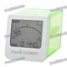 WMT-810 2.6" LCD Metronome & Tuner - Green + White (1xAAA)