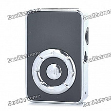 USB Rechargeable Screen-Free MP3 Player w/ 3.5mm Audio Jack/TF Slot - Black