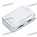 USB Rechargeable Screen-Free MP3 Player w/ 3.5mm Audio Jack/TF Slot - White