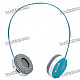 Rapoo H3050 2.4GHz Wireless Stereo Headset Headphone with Microphone & Transmitter - Blue