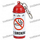 Portable Mini Fire Extinguisher Style Ashtray with Flat Base - Red