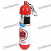 Portable Mini Fire Extinguisher Style Ashtray with Round Base - Red