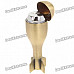 Cool Torpedo Style Zinc Alloy Windproof Butane Jet Torch Lighter - Bronze