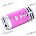 I9 Stylish Mini Portable KTV Singing Karaoke Player for Laptop / Cellphone - Deep Pink