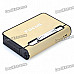 Focus Gold Wiredrawing Cigarette Case Dispenser with Butane Jet Torch Lighter (Holds 12)