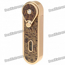 DOLPHIN Stainless Steel Butane Jet Torch Lighter - Golden