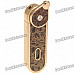 DOLPHIN Stainless Steel Butane Jet Torch Lighter - Golden