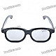 Stylish Non-Flash Circularly Polarized 3D Glasses - Black