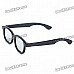 Stylish Non-Flash Circularly Polarized 3D Glasses - Black