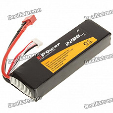 Replacement 11.1V/12.6V 25C 2200mAh Li-Poly Battery Pack for R/C Helicopter