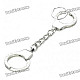 Creative Handcuffs Style Keychain - Silver