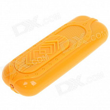 USB Rechargeable Electronic Cigarette Lighter with White LED Light - Yellow