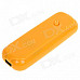 USB Rechargeable Electronic Cigarette Lighter with White LED Light - Yellow