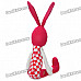 Stylish Fabric Art Rabbit Style Doll Toy - Red (Posture Adjustable)