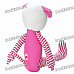 Stylish Fabric Art Mouse Style Doll Toy - Pink (Posture Adjustable)