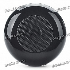 Rechargeable Wireless Bluetooth V2.0 Music Speaker Player with TF Slot - Black