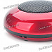 Rechargeable Wireless Bluetooth V2.0 Music Speaker Player with TF Slot - Red