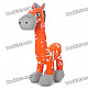 Stylish Fabric Art Cartoon Horse Style Doll Toy - Orange