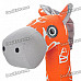 Stylish Fabric Art Cartoon Horse Style Doll Toy - Orange